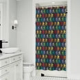 thumbnail image 1 of Multicolor Bigfoot Pattern Shower Curtain 36"x72" ,Bathroom Decorative Shower Curtains Set with 12 Hooks,Modern Waterproof Washable Shower Curtain, 1 of 6