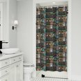 thumbnail image 1 of Multicolor Bigfoot and Text Pattern Shower Curtain 36"x72" ,Bathroom Decorative Shower Curtains Set with 12 Hooks,Modern Waterproof Washable Shower Curtain, 1 of 6