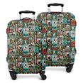 thumbnail image 1 of Multicolor Bigfoot and Text Pattern Luggage Cover Fashion Suitcase Cover Baggage Covers Fit 25-28 Inch Luggage (Go Travel), 1 of 5