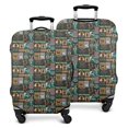 thumbnail image 1 of Multicolor Bigfoot and Text Pattern Luggage Cover Fashion Suitcase Cover Baggage Covers Fit 25-28 Inch Luggage (Go Travel), 1 of 5