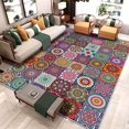 thumbnail image 1 of Multicolor Bohemian Mandala Pattern Area Rug, 1 of 6