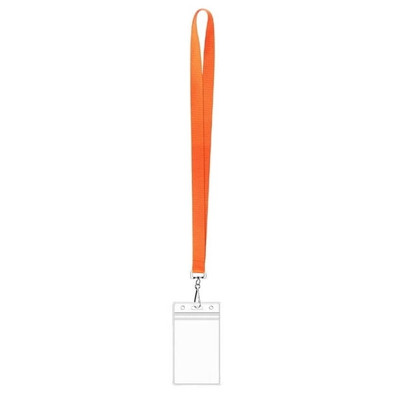 Multicolor Breakaway Lanyards with Waterproof Badge Holders & Metal Hook | 5-Pack Polyester Neck Straps for ID Cards, Office, School, and Events
