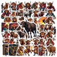 thumbnail image 1 of Multicolor Bull Stickers Waterproof Cartoon Business Decorative for Notebooks Luggage Phones, 1 of 9