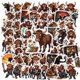 thumbnail image 1 of Multicolor Bull Stickers Waterproof Cartoon Business Decorative for Notebooks Luggage Phones, 1 of 9