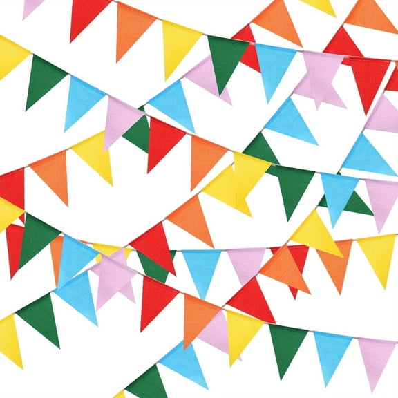 Multicolor Bunting Banner 196ft, 720pcs Triangle Pennant Flags Garland for Carnival Theme Parties, Grand Opening & Classroom Decor