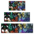 thumbnail image 1 of Multicolor Butterfly Group Pattern Kitchen Rugs Sets Of 3,Kitchen Runner Rugs Non Skid Washable,Decorative Kitchen Floor Mats for Kitchen,Sink,Laundry,17"x30"+ 17"x47" + 17"x59", 1 of 6