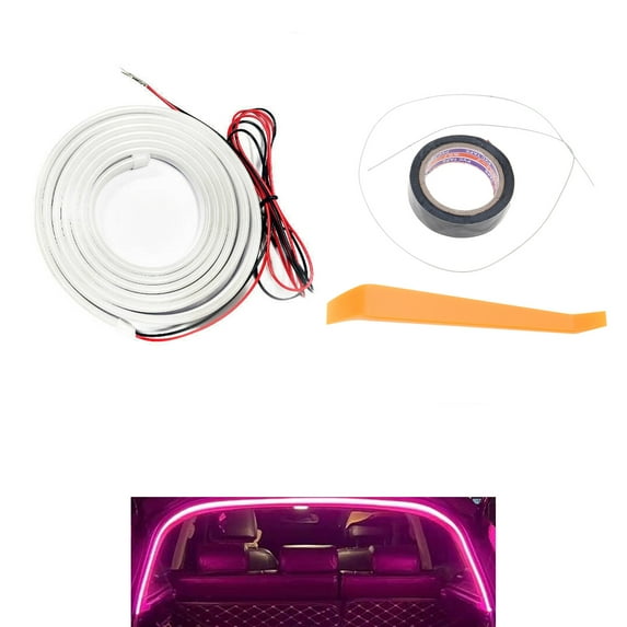 Multicolor Car Trunk Ambients LED Lights, Silicone Texture, Easy Install Vehicle Trunk Lighting for Any Occasion
