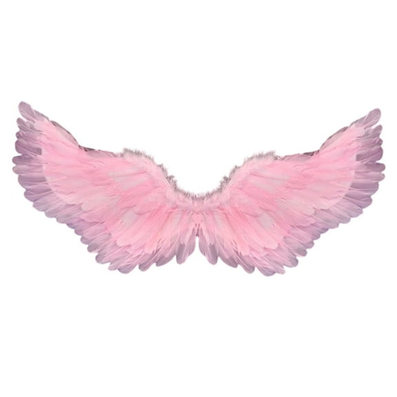Multicolor Carnival Angel Feather Floating Wings Mardi Gras Feather Fairy Wings with Elastic Straps Masquerade Party Supply Photo Props for Gifts Favors Birthday Wedding(B,31.49x15.74 Inch)