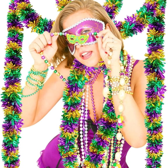 Multicolor Carnival Streamers & Ribbons - 6.6FT Plastic Party Decorations for Holiday Parties, Christmas Gifts, Photo Backgrounds