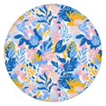 thumbnail image 1 of Multicolor Cartoon Floral and Leaf Pattern Round Fitted Tablecloth with Elastic Edge,Dining Table Cover Waterproof,Outdoor Round Tablecloth for Camping,Dining,Indoor and Outdoor, 1 of 7