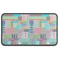 thumbnail image 1 of Multicolor Cartoon Geometric and Striped Pattern Door Rugs,Washable Non Slip Door Mats Indoor,Decorative Door Mats,Entry Mat Indoor for Entrance,Bedroom,Kitchen,Bathroom,30"x17", 1 of 6