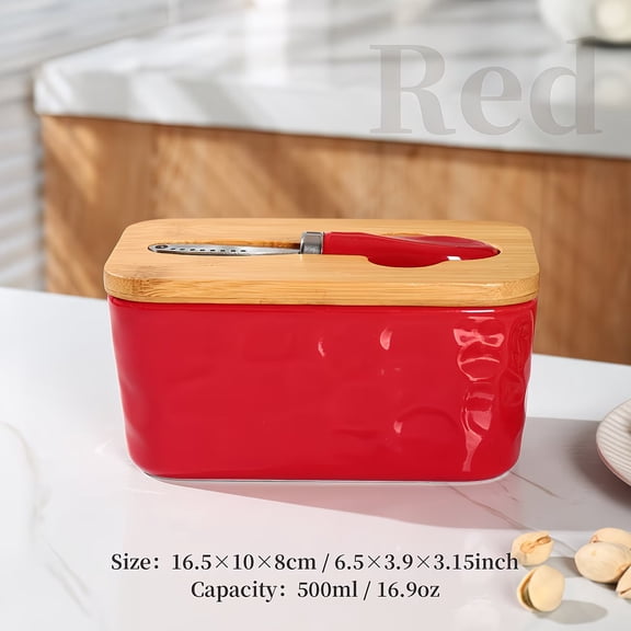 Multicolor Ceramic Jam Jar with Secure Lid Durable Condiment Storage for Jams, Jellies, Sauces & Kitchen Organization