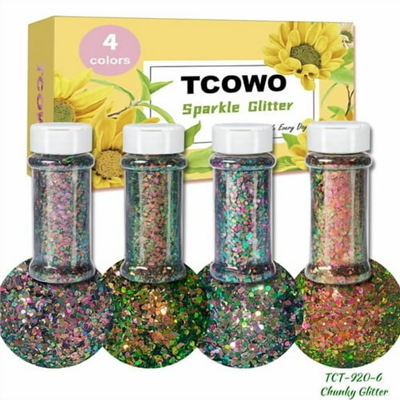 Multicolor Chameleon Shinning Nail Art Glitter Mix Size Chunky-Hexagon Shakers For UV Resin Epoxy Mold Filling