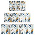 thumbnail image 1 of Multicolor Chevron Pattern Kitchen Rugs Sets Of 3,Kitchen Runner Rugs Non Skid Washable,Decorative Kitchen Floor Mats for Kitchen,Sink,Laundry,17"x30"+ 17"x47" + 17"x59", 1 of 6