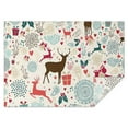 thumbnail image 1 of Multicolor Christmas Deer Pattern Rectangle Tablecloth 60"x84",Waterproof Polyester Rectangle Table Cloth, Wipeable Spillproof Polyester Tablecloth for Dining, Camping, Indoor and Outdoor, 1 of 5