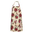 thumbnail image 1 of Multicolor Christmas Floral Apron-Garden Aprons for Women with Pockets-Cotton Linen Waterproof Kitchen Cooking Gardening Aprons Adjustable for Kitchen,Cooking,BBQ and Salon 32"x27", 1 of 7