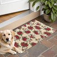 thumbnail image 1 of Multicolor Christmas Floral Pattern Door Rugs,Washable Non Slip Door Mats Indoor,Decorative Door Mats,Entry Mat Indoor for Entrance,Bedroom,Kitchen,Bathroom,16"x24", 1 of 6
