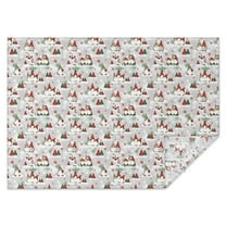 Multicolor Christmas Gnome Pattern Rectangle Tablecloth 60"x84",Waterproof Polyester Rectangle Table Cloth, Wipeable Spillproof Polyester Tablecloth for Dining, Camping, Indoor and Outdoor