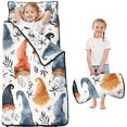 thumbnail image 1 of Multicolor Christmas Gnome Pattern Toddler Nap Mats for Kids Preschool,50"x20" Sleeping Mat Bag or Kids,Toddler Sleeping Bag,Toddler Nap Mat or Daycare, 1 of 6