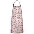 thumbnail image 1 of Multicolor Christmas Pattern Apron-Garden Aprons for Women with Pockets-Cotton Linen Waterproof Kitchen Cooking Gardening Aprons Adjustable for Kitchen,Cooking,BBQ and Salon 33"x27", 1 of 7