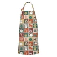 thumbnail image 1 of Multicolor Christmas Apron-Garden Aprons for Women with Pockets-Cotton Linen Waterproof Kitchen Cooking Gardening Aprons Adjustable for Kitchen,Cooking,BBQ and Salon 32"x27", 1 of 7