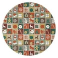 thumbnail image 1 of Multicolor Christmas Pattern Round Blanket,Comfortable Soft Flannel Throw Blanket,All Season,Warm Lightweight Blankets for Sofa Bed Couch Living Room Chair 47"x47", 1 of 5