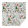 thumbnail image 1 of Multicolor Christmas Pattern Square Tablecloth,Waterproof Square Table Cover,Wipeable Spillproof Washable Table Cover for Home Kitchen Party Decor 52"x52"(132x132cm), 1 of 6