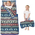 thumbnail image 1 of Multicolor Christmas Pattern Toddler Nap Mats for Kids Preschool,50"x20" Sleeping Mat Bag or Kids,Toddler Sleeping Bag,Toddler Nap Mat or Daycare, 1 of 6