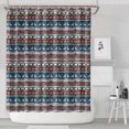 thumbnail image 1 of Multicolor Christmas Reindeer Pattern Shower Curtain 72"x84" ,Bathroom Decorative Shower Curtains Set with 12 Hooks,Modern Waterproof Washable Shower Curtain, 1 of 6