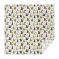 thumbnail image 1 of Multicolor Christmas Tree and Ornament Pattern Square Tablecloth,Waterproof Square Table Cover,Wipeable Spillproof Washable Table Cover for Home Kitchen Party Decor 60"x60"(152x152cm), 1 of 6