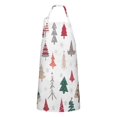 thumbnail image 1 of Multicolor Christmas Tree Apron-Garden Aprons for Women with Pockets-Cotton Linen Waterproof Kitchen Cooking Gardening Aprons Adjustable for Kitchen,Cooking,BBQ and Salon 32"x27", 1 of 7