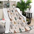 thumbnail image 1 of Multicolor Christmas Tree Pattern Blanket,Comfortable Soft Lamb Wool Throw Blanket,All Season,Warm Lightweight Blankets for Sofa Bed Couch Living Room Chair,40"x50", 1 of 4