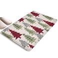 thumbnail image 1 of Multicolor Christmas Tree Pattern Flannel Non Slip Door Rugs,Washable Door Mats Indoor,Decorative Door Mats,Dirt-Resistant and Absorbent Doormat for Entrance,Bedroom,Kitchen,Bathroom,31.5"x17", 1 of 4