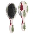 thumbnail image 1 of Multicolor Christmas Tree Pattern Hair Brush,Girls Detangling Hair Brush,Glide Through Tangles with Ease for Wet & Dry Hair,8.8"X2.8", 1 of 7