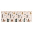 thumbnail image 1 of Multicolor Christmas Tree Pattern Kitchen Rug Mat,Kitchen Runner Rugs Non Skid Washable,Decorative Kitchen Floor Mats for Kitchen,Sink,Laundry,17"X47", 1 of 5