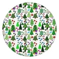 thumbnail image 1 of Multicolor Christmas Tree Pattern Round Fitted Tablecloth with Elastic Edge,Dining Table Cover Waterproof,Outdoor Round Tablecloth for Camping,Dining,Indoor and Outdoor, 1 of 7