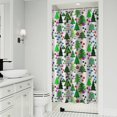 thumbnail image 1 of Multicolor Christmas Tree Pattern Shower Curtain 36"x72" ,Bathroom Decorative Shower Curtains Set with 12 Hooks,Modern Waterproof Washable Shower Curtain, 1 of 6
