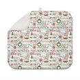 thumbnail image 1 of Multicolor Christmas Word Pattern Dish Drying Mat for Kitchen 1 Pack, Ultra Absorbent Microfiber Dishes Drainer Mats,16x18in(41x46cm), 1 of 6