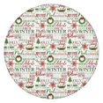 thumbnail image 1 of Multicolor Christmas Word Pattern Round Fitted Tablecloth with Elastic Edge,Dining Table Cover Waterproof,Outdoor Round Tablecloth for Camping,Dining,Indoor and Outdoor, 1 of 7