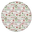 thumbnail image 1 of Multicolor Christmas Word Pattern Round Fitted Tablecloth with Elastic Edge,Dining Table Cover Waterproof,Outdoor Round Tablecloth for Camping,Dining,Indoor and Outdoor, 1 of 7
