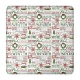 thumbnail image 1 of Multicolor Christmas Word Pattern Square Fitted Tablecloth with Elastic Edge,Square Table Cover,Washable Elastic Table Cover for Home Kitchen Party Decor 34"x34", 1 of 6