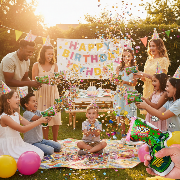 Multicolor Confetti Cannons Handheld Confetti Poppers Mini Multicolor Party Poppers,Confetti Gun for Holiday Birthday,20 Pcs