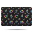 thumbnail image 1 of Multicolor Controllers Games Characters Black Pattern Bathroom Rugs Mat,Non Slip Microfiber Bathroom Rug,Rubber Backing,Soft Bathroom Mats for Bathroom Floor,Tub and Shower,17x27in(43x68cm), 1 of 3