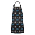 thumbnail image 1 of Multicolor Controllers Games Icons Black Apron-Garden Aprons for Women with Pockets-Cotton Linen Waterproof Kitchen Cooking Gardening Aprons Adjustable for Kitchen,Cooking,BBQ and Salon 33x27 Inch, 1 of 7