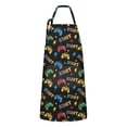 thumbnail image 1 of Multicolor Controllers Games Icons Black Apron-Garden Aprons for Women with Pockets-Cotton Linen Waterproof Kitchen Cooking Gardening Aprons Adjustable for Kitchen,Cooking,BBQ and Salon 33x27 Inch, 1 of 3