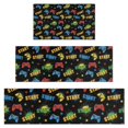 thumbnail image 1 of Multicolor Controllers Games Icons Black Pattern Kitchen Rugs Sets Of 3,Kitchen Runner Rugs Non Skid Washable,Decorative Kitchen Floor Mats for Kitchen,Sink,Laundry,17"x30"+ 17"x47" + 17"x59", 1 of 6
