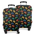 thumbnail image 1 of Multicolor Controllers Games Icons Black Pattern Luggage Cover Fashion Suitcase Cover Baggage Covers Fit 25-28 Inch Luggage (Go Travel), 1 of 5