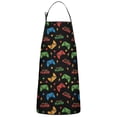 thumbnail image 1 of Multicolor Controllers Games Text Black Apron-Garden Aprons for Women with Pockets-Cotton Linen Waterproof Kitchen Cooking Gardening Aprons Adjustable for Kitchen,Cooking,BBQ and Salon 33x27 Inch, 1 of 7