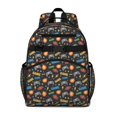 thumbnail image 1 of White Cow Head Pattern Backpack for School,Cute School Bag,Schoolbag with Adjustable Shoulder Straps & Padded Back,15.25"x11.5"x5.25", 1 of 5