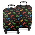 thumbnail image 1 of Multicolor Controllers Games Text Black Pattern Luggage Cover Fashion Suitcase Cover Baggage Covers Fit 25-28 Inch Luggage (Go Travel), 1 of 5